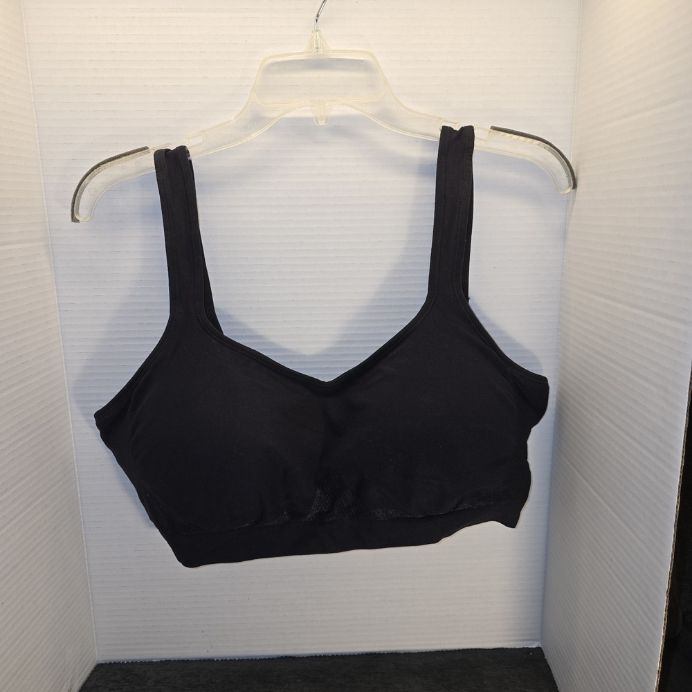 Truekind By Shapermint Daily Comfort‎ Wirefree Shapewear Bra Size 3XL Black